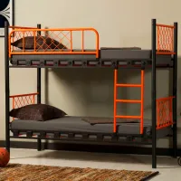 Pat pentru copii Magnus Metis 90 x 200 cm / Metal / Black