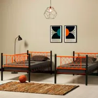 Детская кровать Magnus Metis 90 x 200 см / Металл / Черный photo 2