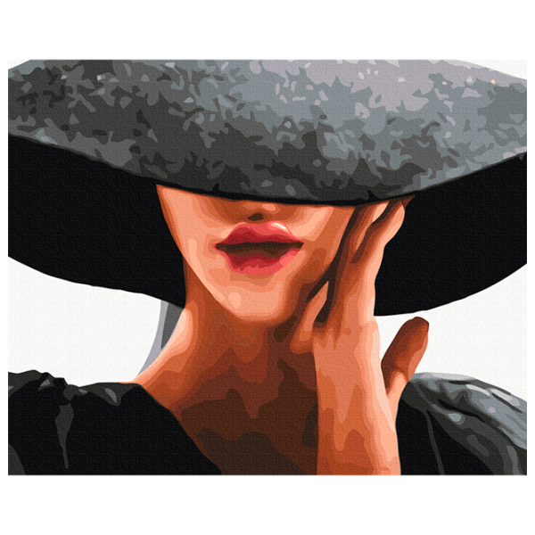 Картина по номерам BrushMe Дама с секретом BS30651 50 x 40 см / Горизонтальная photo 1
