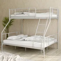 Pat pentru copii Magnus Nova Triple 90 x 200 cm / Metal / White