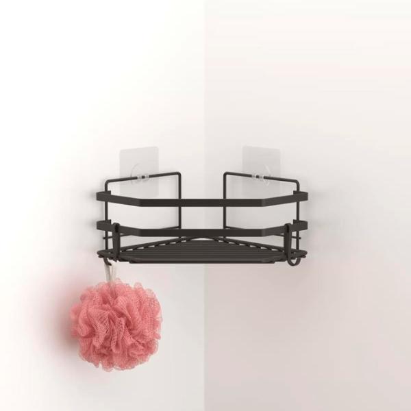 Raft pentru baie Teknotel ST177b Metal / Black photo 2 Raft pentru baie Teknotel ST177b Metal / Black photo 2