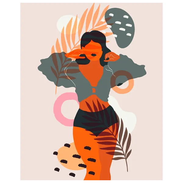 Pictură pe numere BrushMe Manifest al frumuseții feminine BS52705 50 x 40 cm / Verticală photo 1