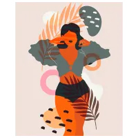 Pictură pe numere BrushMe Manifest al frumuseții feminine BS52705 50 x 40 cm / Verticală