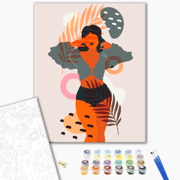 Pictură pe numere BrushMe Manifest al frumuseții feminine BS52705 50 x 40 cm / Verticală photo 3