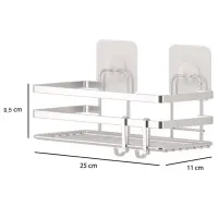 Raft pentru baie Teknotel ST181 Metal / Silver photo 3