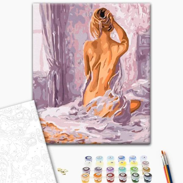 Pictură pe numere BrushMe Deșteptarea de dimineață BS8336 50 x 40 cm / Verticală photo 2 Pictură pe numere BrushMe Deșteptarea de dimineață BS8336 50 x 40 cm / Verticală photo 2