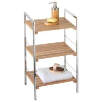 Полка для ванной Axentia 282138 Бамбук / Серебристый - Бамбук