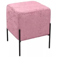 Banchetă Deco Ottoman Pink / Metal