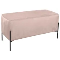 Банкетка Deco Ottoman Double Бежевый / Металл