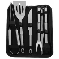 Набор для гриля Kaminer 13001  9 инструментов / Нержавеющая сталь