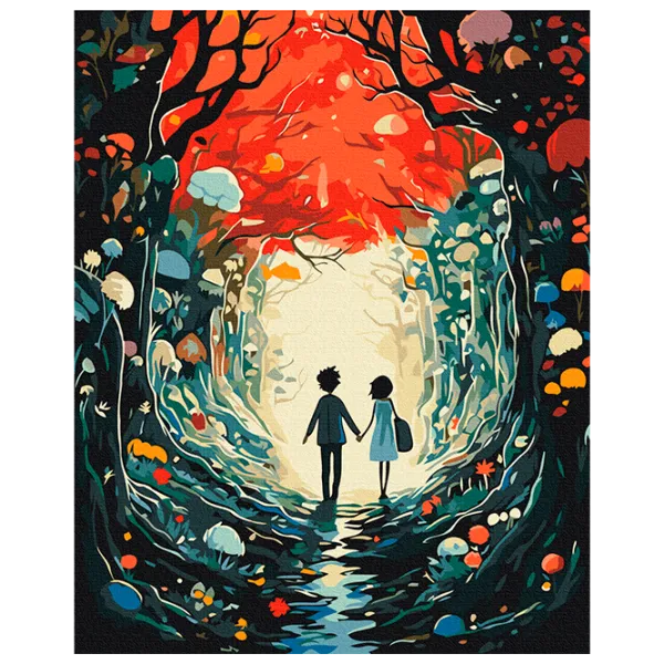 Картина по номерам BrushMe Сказка для двоих BS53880 50 x 40 см / Вертикальная photo 1