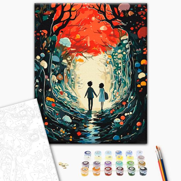 Картина по номерам BrushMe Сказка для двоих BS53880 50 x 40 см / Вертикальная photo 2