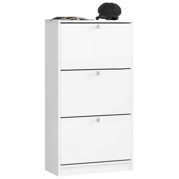 Dulap pentru încălțăminte Akord 3 113 x 60 x 28.5 /White /Stejar Sonoma photo 1