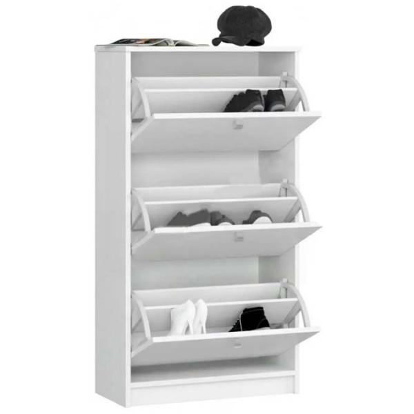 Dulap pentru încălțăminte Akord 3 113 x 60 x 28.5 /White /Stejar Sonoma photo 3