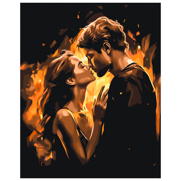 Pictură pe numere BrushMe Flacăra dragostei BS53889 50 x 40 cm / Verticală photo 1