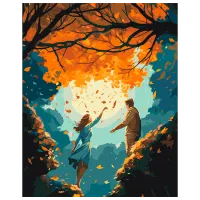 Pictură pe numere BrushMe Instantaneitate BS53893 50 x 40 cm / Verticală