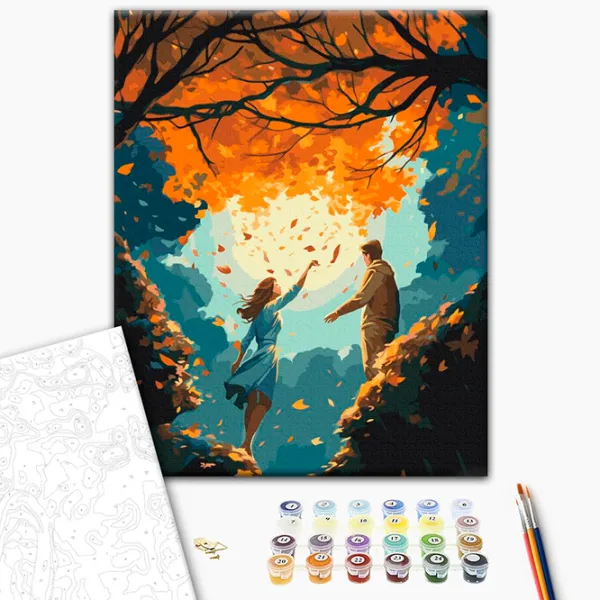 Pictură pe numere BrushMe Instantaneitate BS53893 50 x 40 cm / Verticală photo 2