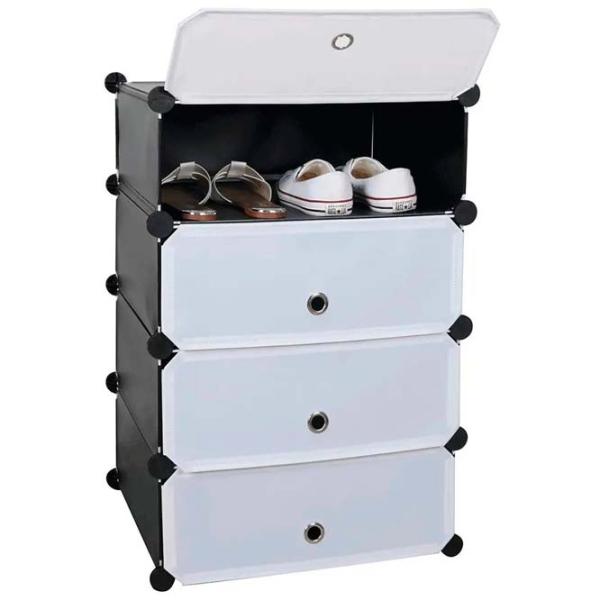 Обувной шкаф Mobhaus Poret 76 x 49 x 37см /Black /Дуб Сонома photo 1 Обувной шкаф Mobhaus Poret 76 x 49 x 37см /Black /Дуб Сонома photo 1