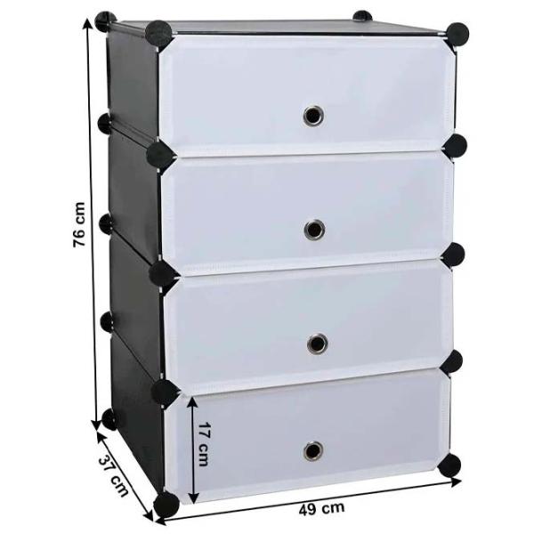 Обувной шкаф Mobhaus Poret 76 x 49 x 37см /Black /Дуб Сонома photo 3 Обувной шкаф Mobhaus Poret 76 x 49 x 37см /Black /Дуб Сонома photo 3