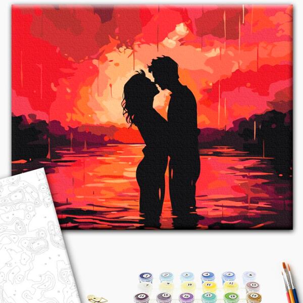 Картина по номерам BrushMe Оттенки страсти BS53886 50 x 40 см / Горизонтальная photo 2