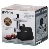 Mașină de tocat carne Gorenje MG2001SB 2000 W / 2.6 kg/min / Black photo 4