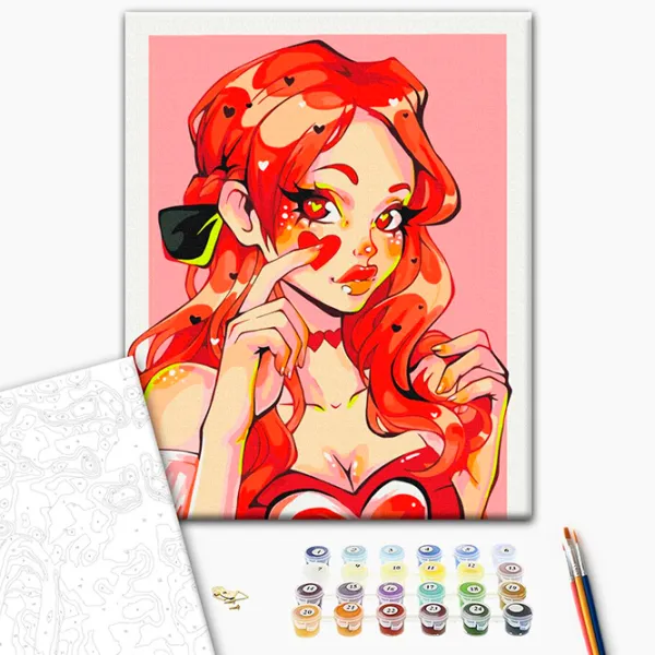 Картина по номерам BrushMe День святого Валентина BS53901 50 x 40 см / Вертикальная photo 2