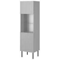 Витрина для гостиной Asensio W-1 ДСП / Серый 