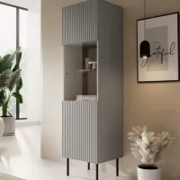 Dulap cu vitrină Asensio W-1 PAL / Gray photo 3