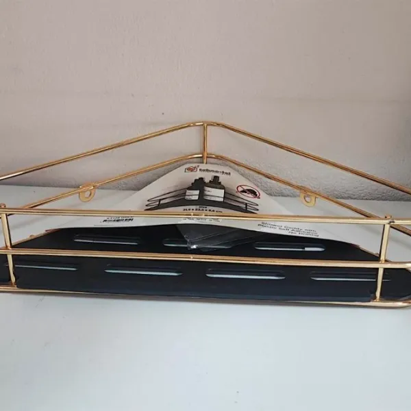 Raft pentru baie Teknotel ST124 Plastic / Gold photo 2 Raft pentru baie Teknotel ST124 Plastic / Gold photo 2