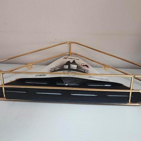 Raft pentru baie Teknotel ST124 Plastic / Gold photo 2 Raft pentru baie Teknotel ST124 Plastic / Gold photo 2