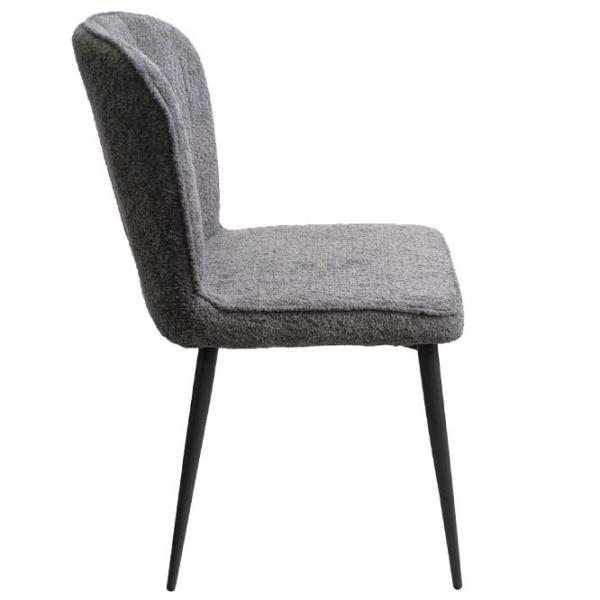 Scaun de bucătărie DecoPrim Nanda Stofă/ Gray  photo 3 Scaun de bucătărie DecoPrim Nanda Stofă/ Gray  photo 3