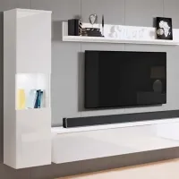 Living Bratex Paris Modulară / White Gloss