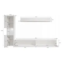 Living Bratex Paris Modulară / White Gloss photo 3