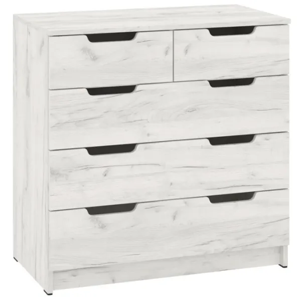 Comodă Pehotin К-3+2 eco 80 x 80 x 43 / PAL / Stejar Craft Gri photo 1