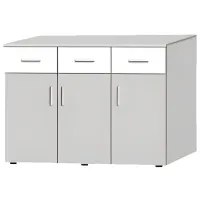 Comodă Modern Francesca 125 93 x 125 x 41 / LPAL / White - Cashmere