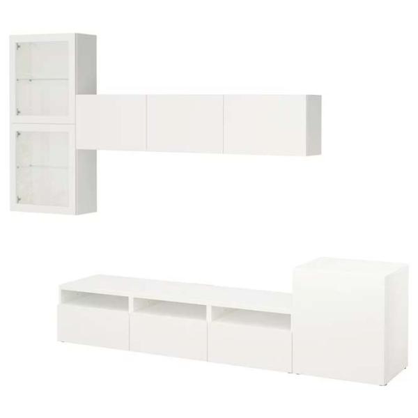 Гостиная Ikea Besta/Lappviken Модульная / White photo 1