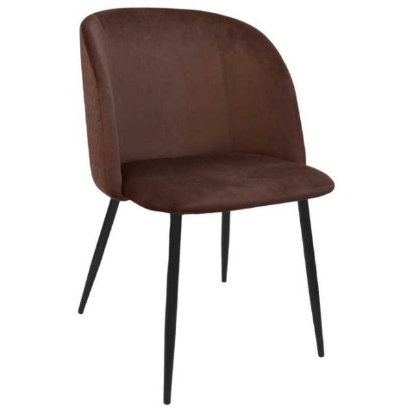 Scaun de bucătărie DecoPrim Spectre Catifea/ Brown Black photo 2 Scaun de bucătărie DecoPrim Spectre Catifea/ Brown Black photo 2