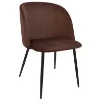 Scaun de bucătărie DecoPrim Spectre Catifea/ Brown Black photo 2