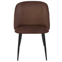 Scaun de bucătărie DecoPrim Spectre Catifea/ Brown Black photo 3