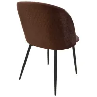 Scaun de bucătărie DecoPrim Spectre Catifea/ Brown Black photo 4