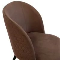 Scaun de bucătărie DecoPrim Spectre Catifea/ Brown Black photo 5