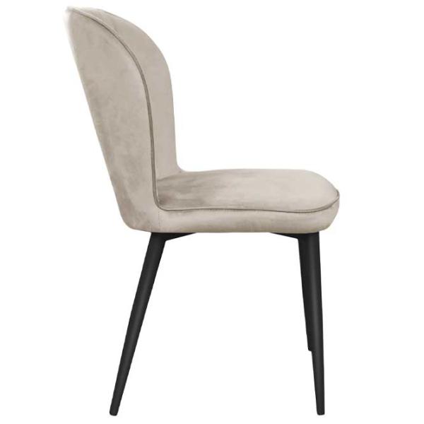 Кухонный стул DecoPrim Tusk  Бархат/ Бежевый Черный photo 5 Кухонный стул DecoPrim Tusk  Бархат/ Бежевый Черный photo 5