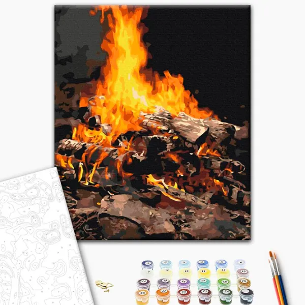 Картина по номерам BrushMe Костёр BS21741 50 x 40 см / Вертикальная photo 3 Картина по номерам BrushMe Костёр BS21741 50 x 40 см / Вертикальная photo 3