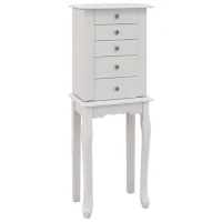 Comodă pentru bijuterii Costway JV11044WH 86.5 x 31.5 x 21.5 / MDF / Alb