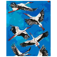 Картина по номерам BrushMe Аисты BS53770 50 x 40 см / Вертикальная