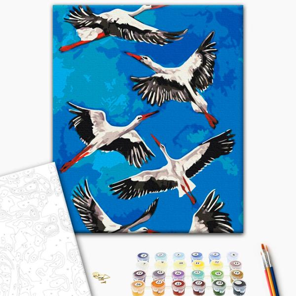 Картина по номерам BrushMe Аисты BS53770 50 x 40 см / Вертикальная photo 2