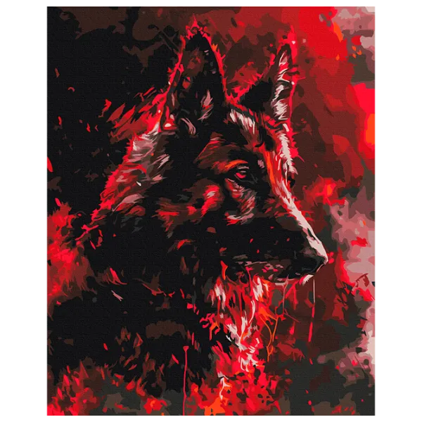 Картина по номерам BrushMe Рубиновый страж BS53942 50 x 40 см / Вертикальная photo 1