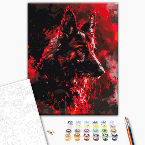 Картина по номерам BrushMe Рубиновый страж BS53942 50 x 40 см / Вертикальная photo 2