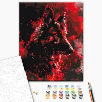 Картина по номерам BrushMe Рубиновый страж BS53942 50 x 40 см / Вертикальная photo 2