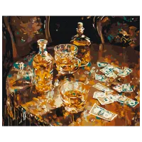 Картина по номерам BrushMe Золотой отдых BS53980 50 x 40 см / Горизонтальная